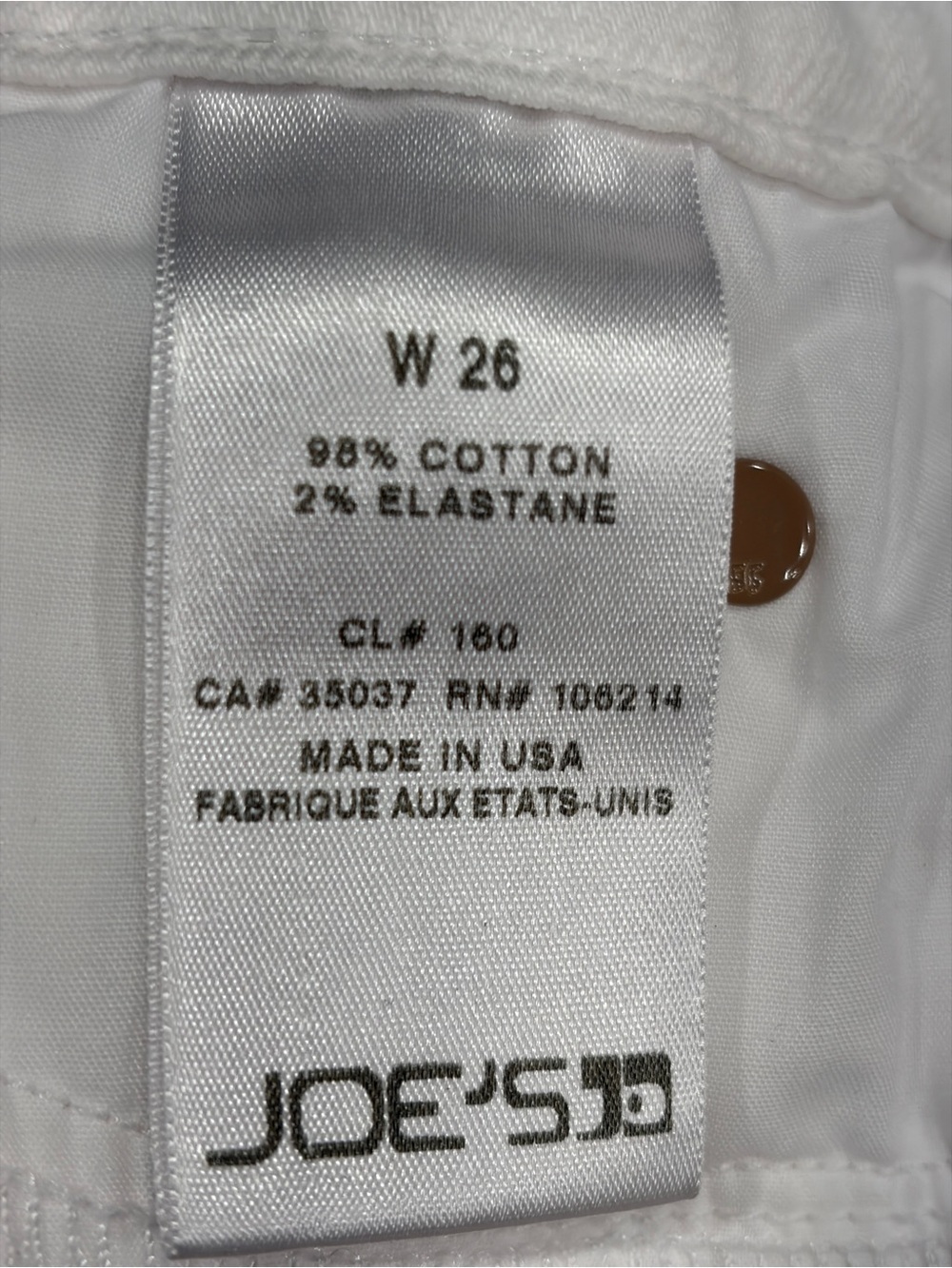 Joe's Jeans White Lace-Trim Denim Shorts - Picture 3 of 4